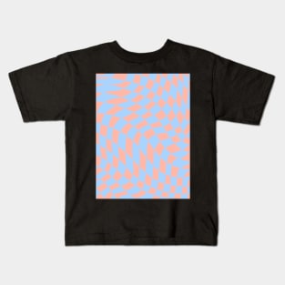 Warped Checkerboard Kids T-Shirt